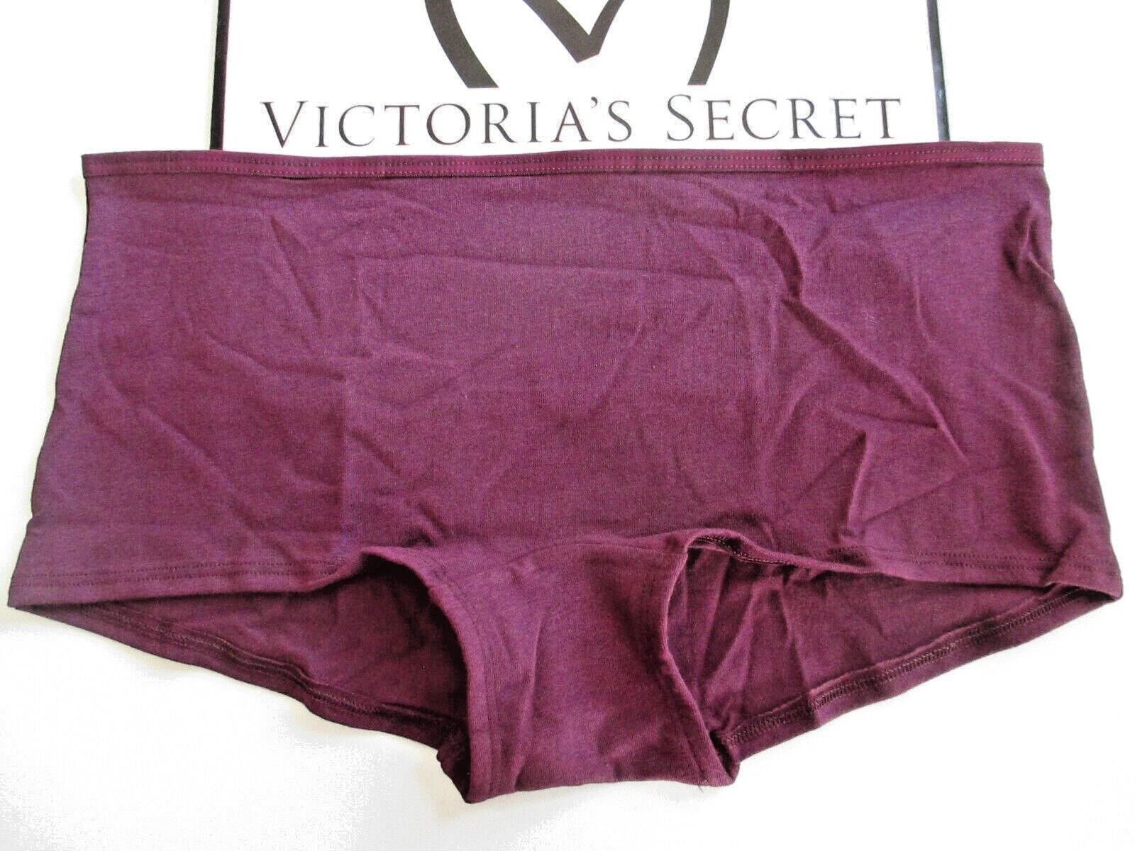 VICTORIA’S SECRET Cotton Boyshort Panty S L 2XL Kir NWT Maroon VS Shortie