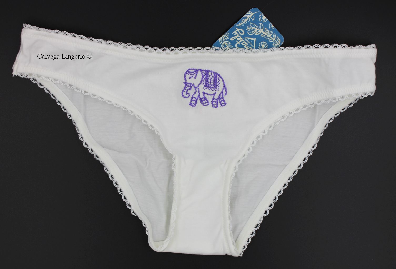 NWT Free People OB1070282 Take Me Away Low Rise Cotton Bikini Ivory /Elephant XS