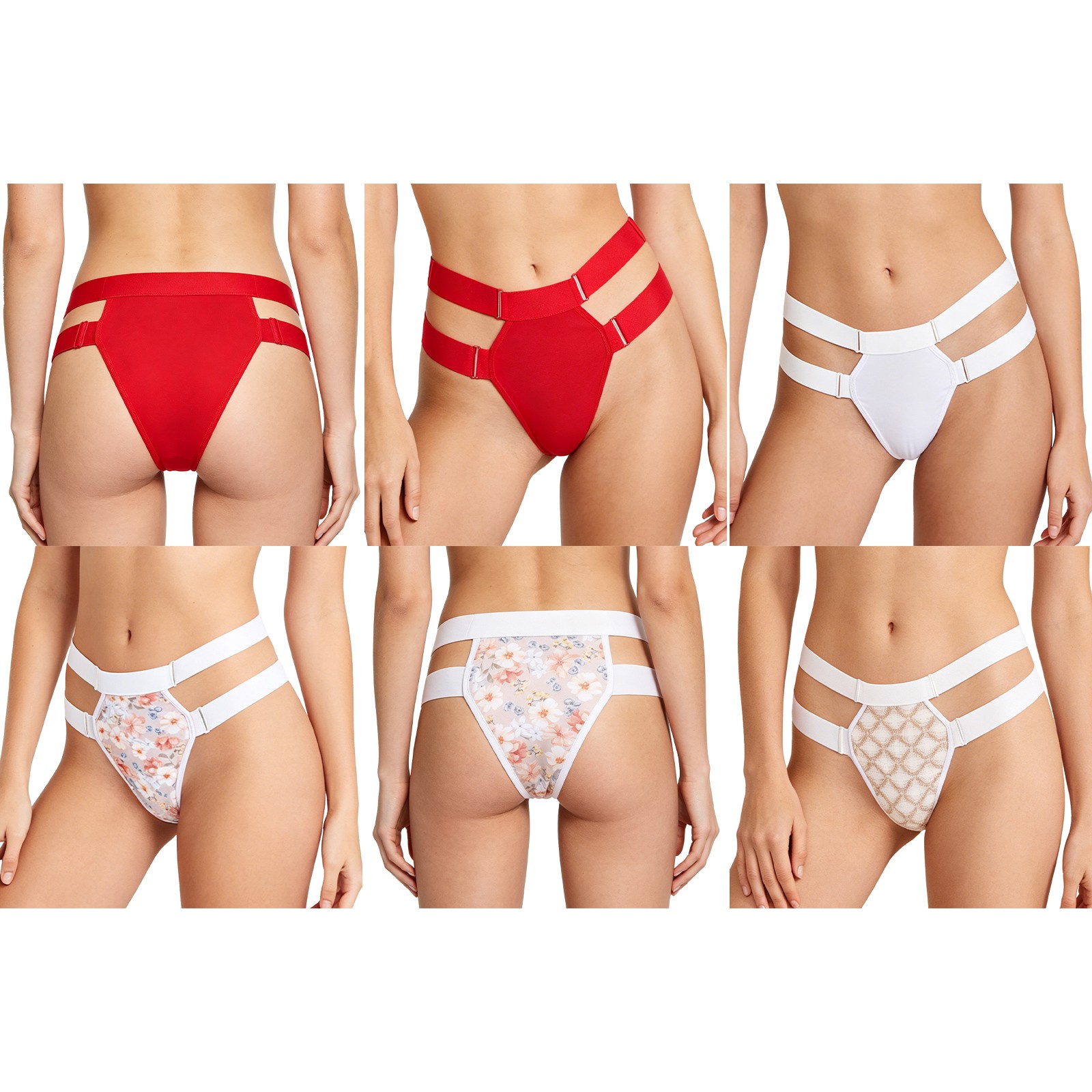 Women G-string Pelvic Support Belt Comfortable Fit Low Waist Adjustable Straps
