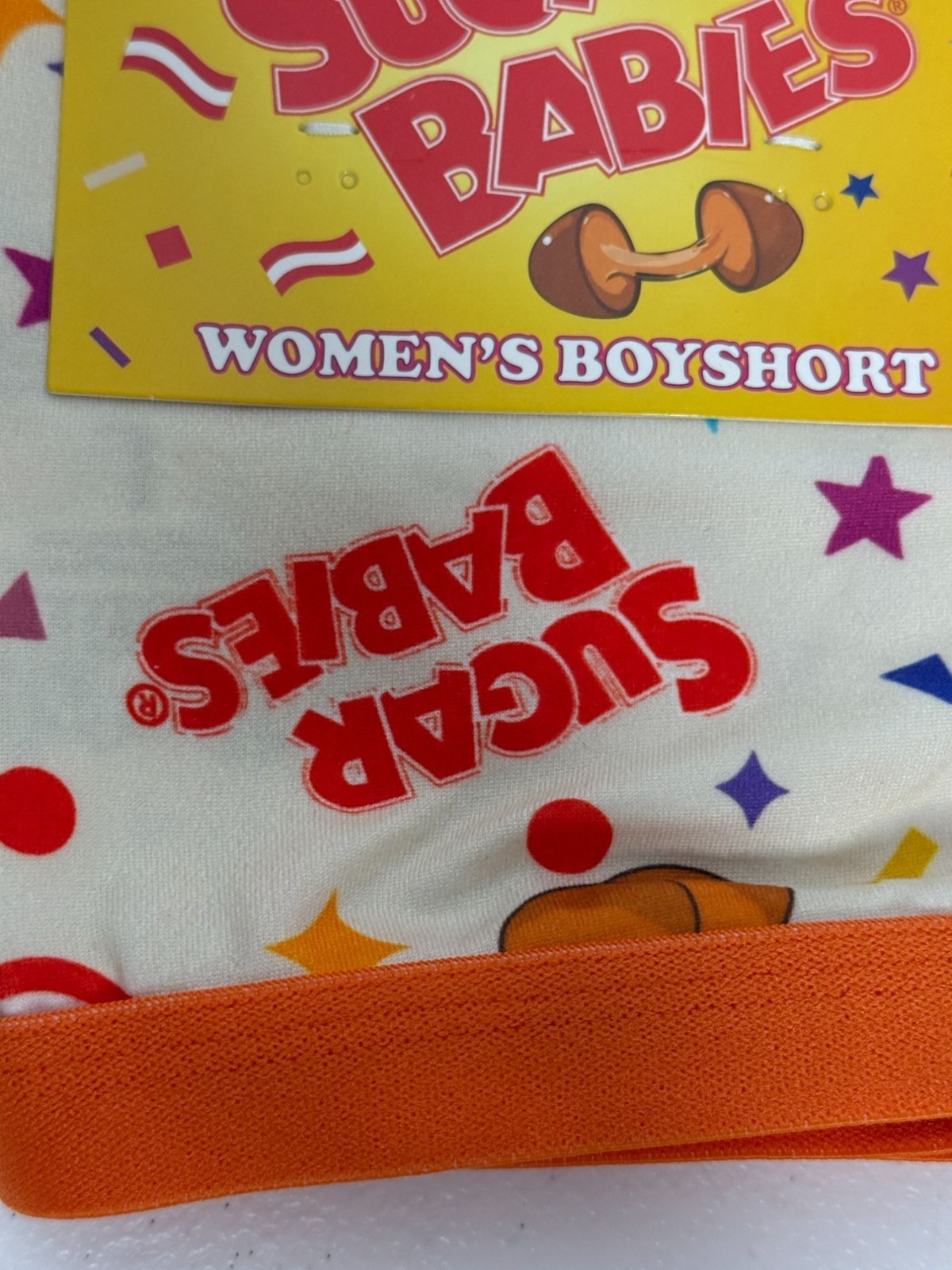 Sugar Babies Womens Boyshort Pajama Shorts Candy Print Lounge L