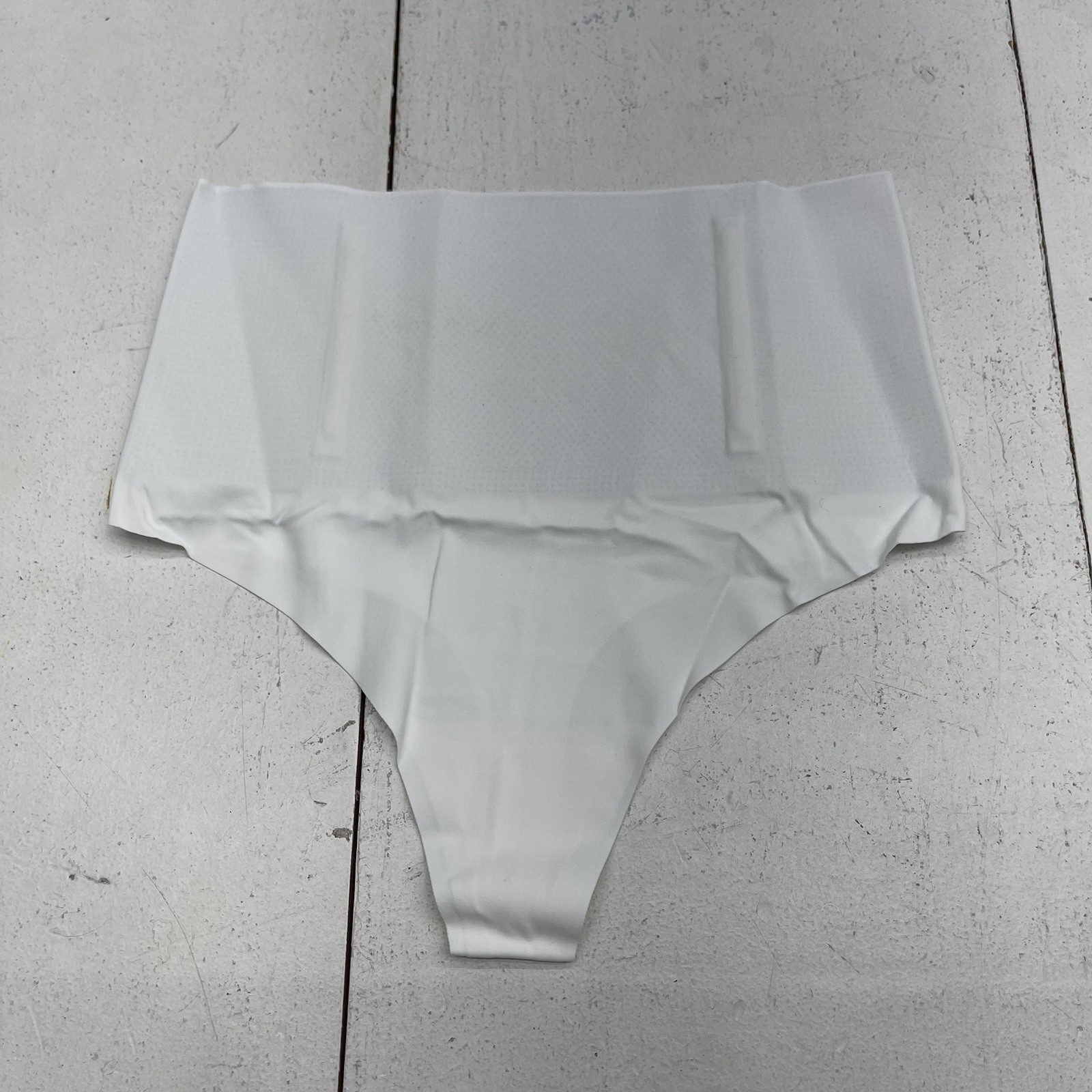 Shein White High Waisted Shaper Tummy Control Thong Underwear Women’s Size Large