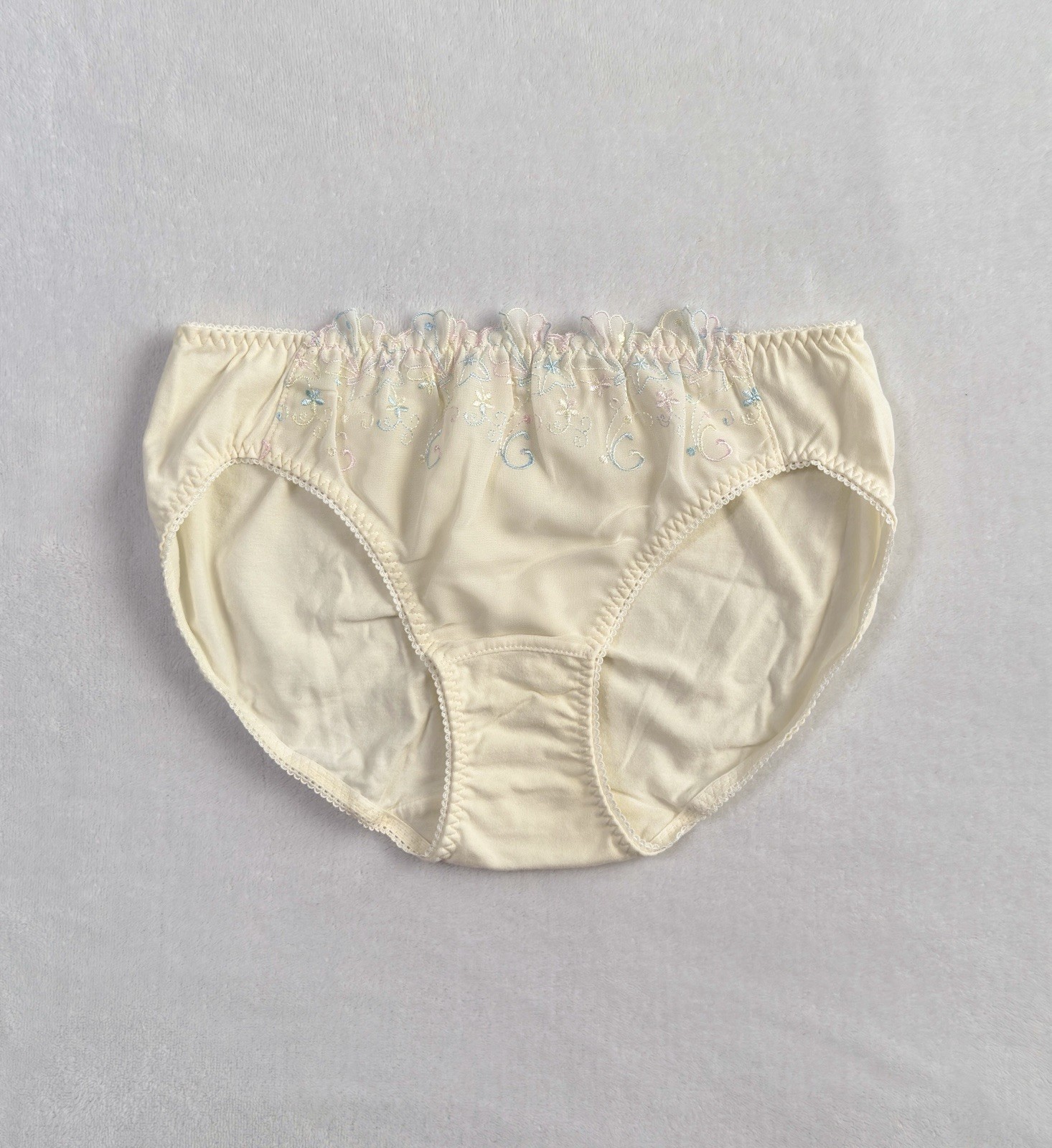 US-M/JP-LL Japanese Brand Cute Macaron Color Shell Starfish Embroidery Panties