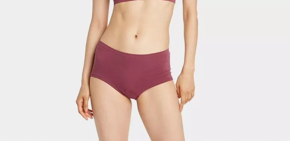 Auden Seamless Boyshorts Women Panties Size Small ( 4-6 ) Red A1042