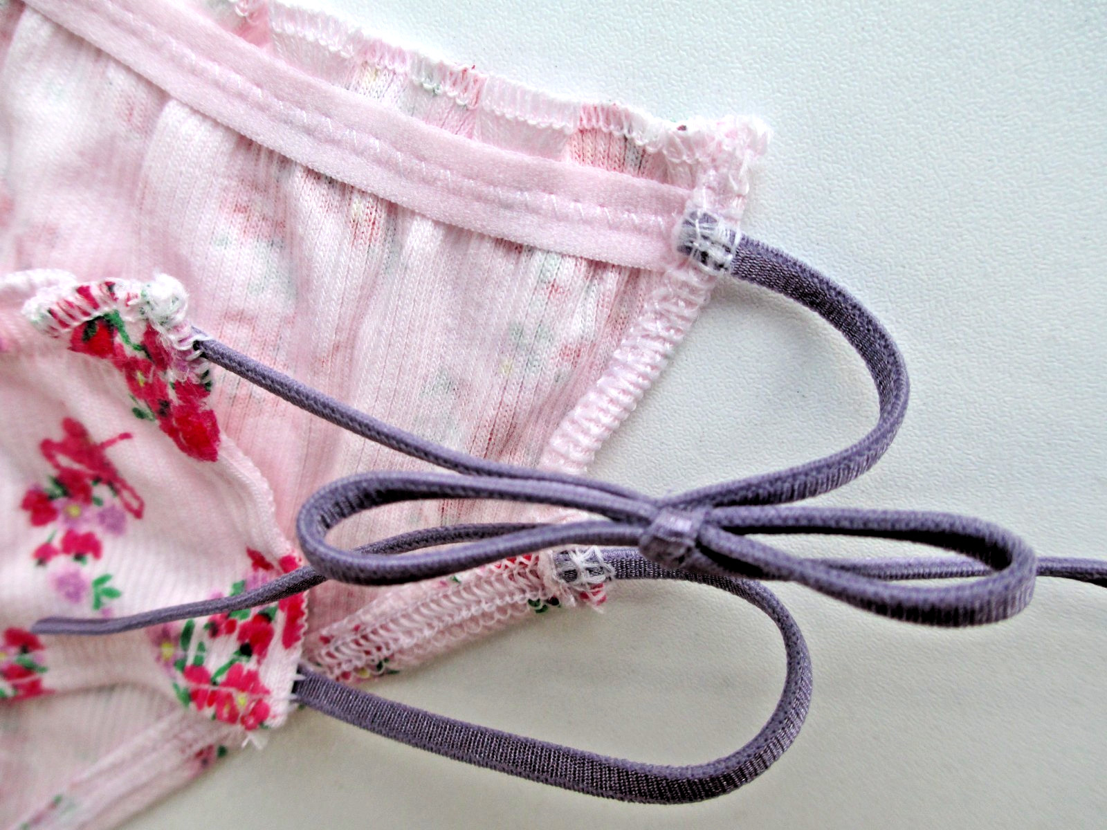 VICTORIA’S SECRET PINK Cotton Bikini Panty S M L Tie Bow NWT Floral VS Ruffle