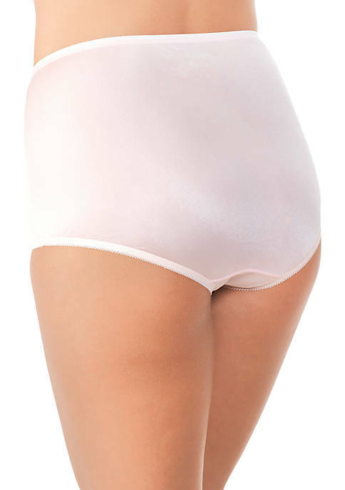 Vanity Fair Perfectly Yours 100% Nylon Full-Cut Blushing Pink Brief Size 6/M