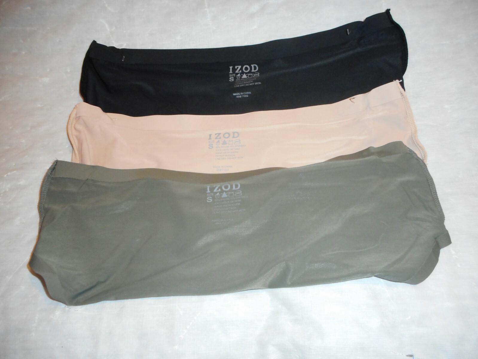 IZOD 3 Pieces Hipster Panty Different Colors Sizes Small,Medium & XL