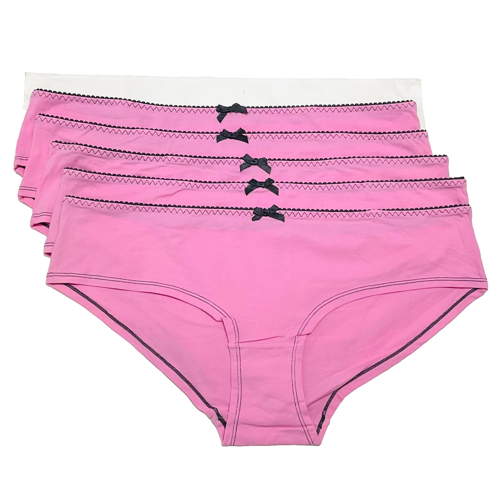 1X – New 5 pcs Next Cotton Low-Rise Panties in Pink