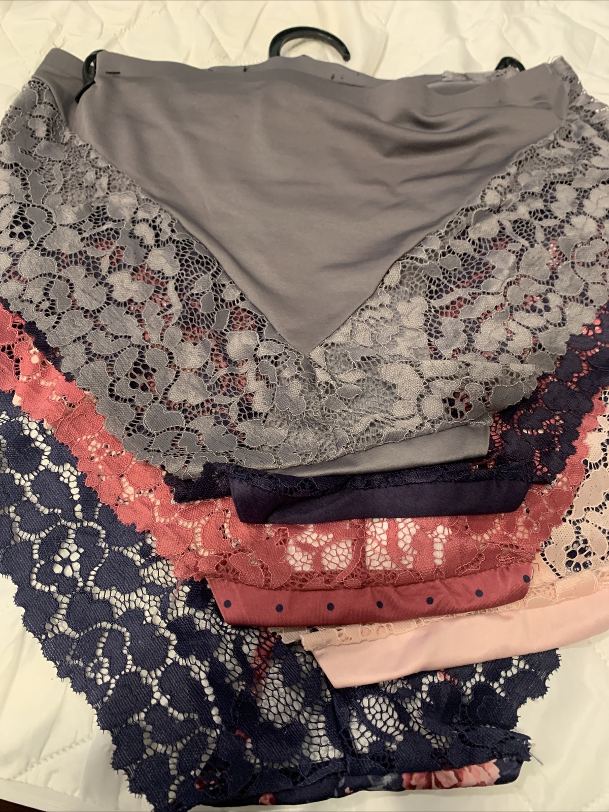 Nanette Lepore 5 Pack Seamless Knit Panties Set Plus Size 1X Floral Underwear