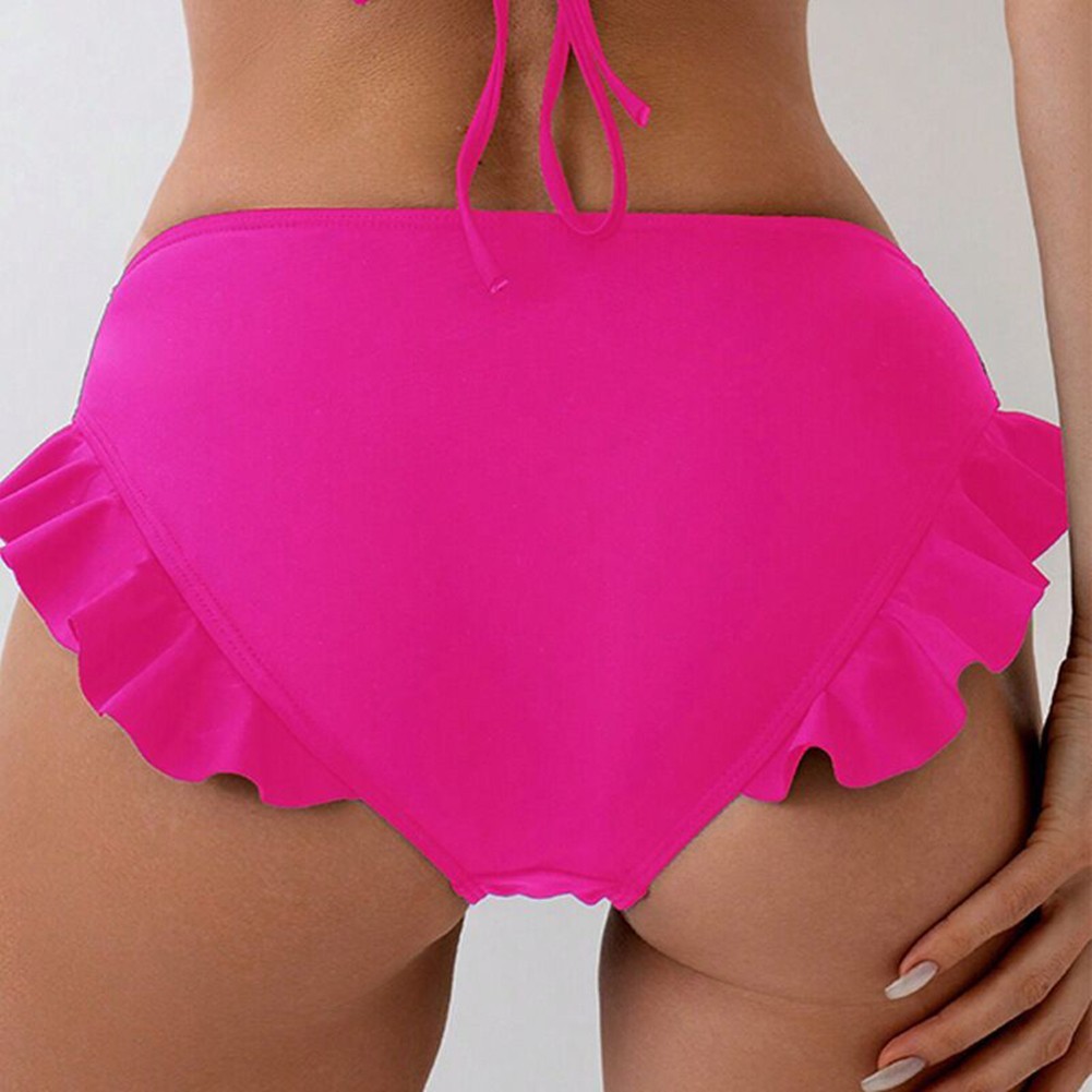 New Black and Red Womens for lingerie Ruffles Panties for Sleep and Home
