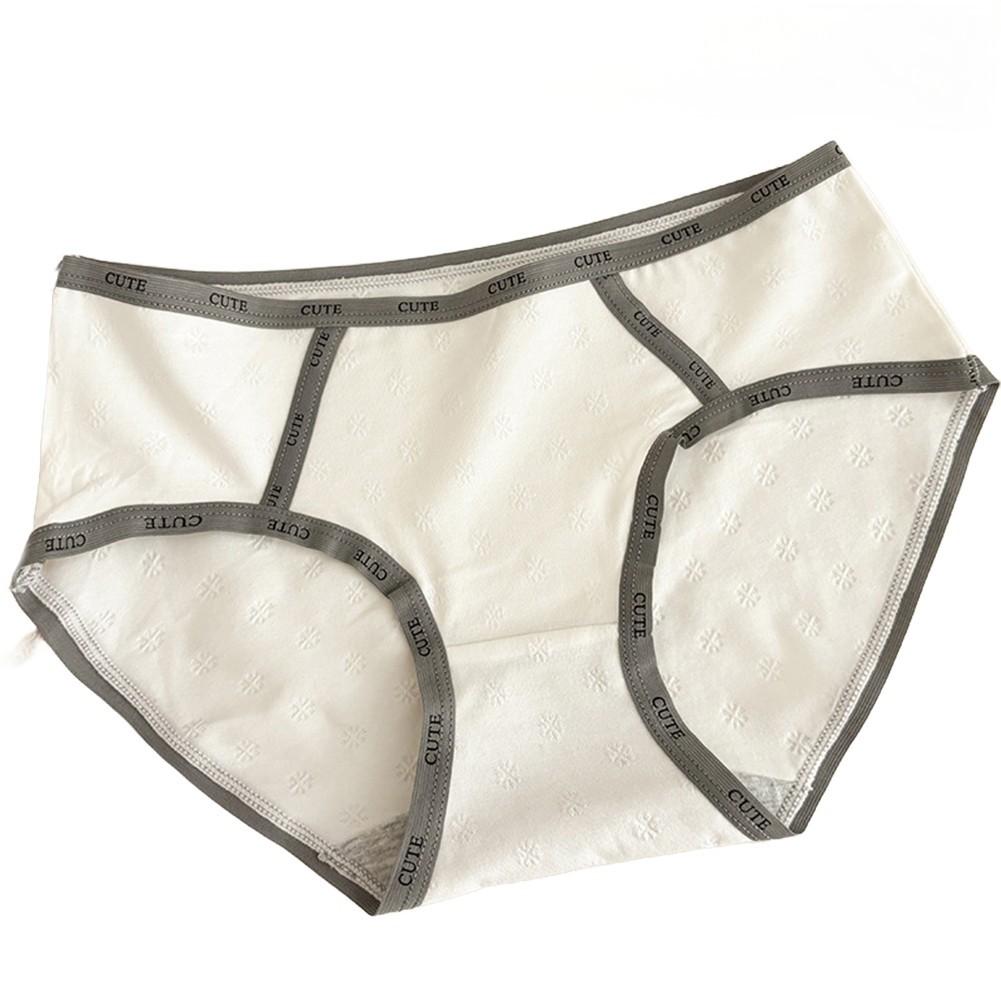 Middle Waist Women’s Jacquard Underwear Soft Comfortable Nylon Spandex Blend