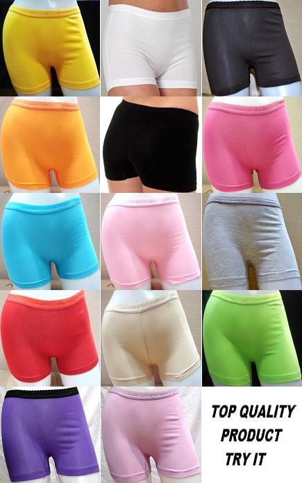 2 PACKS WOMEN`S /LADIES/GIRLS SOFT STRETCHY COTTON PLAIN BOXER SHORTS HOT PANTS