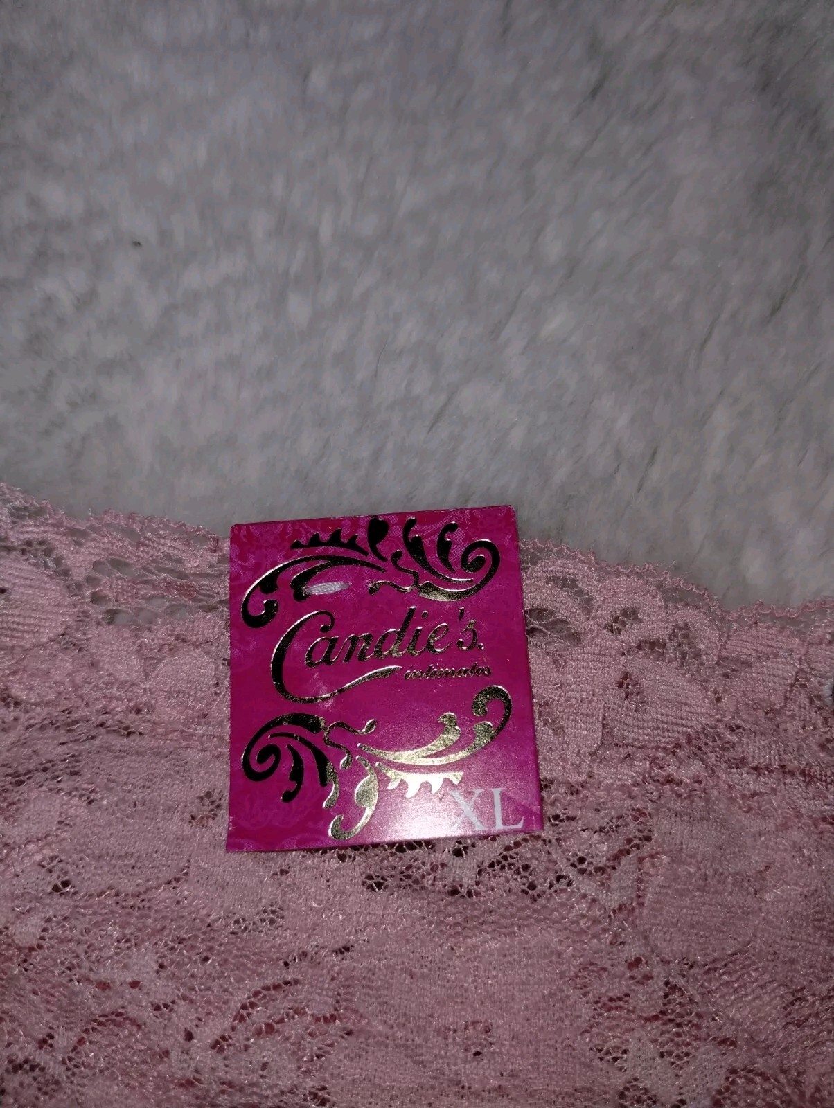 CANDIES Pink Lace Lacy Hipster Panties New Underwear XLarge Sheer NWT Free Ship