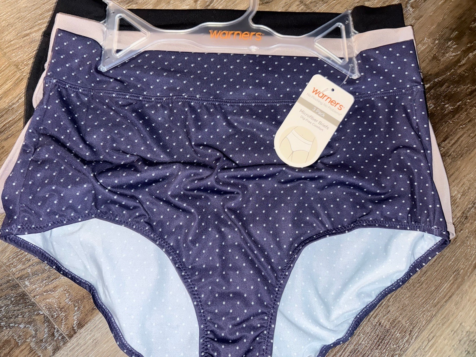Warners ~ Womens Brief Underwear Panties Polyester Blend 3-Pair ~ S/5