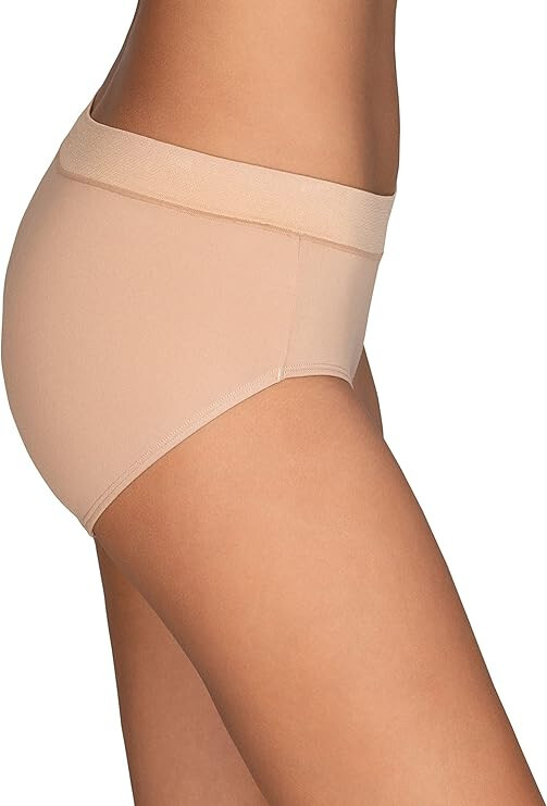 3 Pack Vanity Fair No Pinch No Show Seamless Hipster Panty Quartz/Navy/Beige