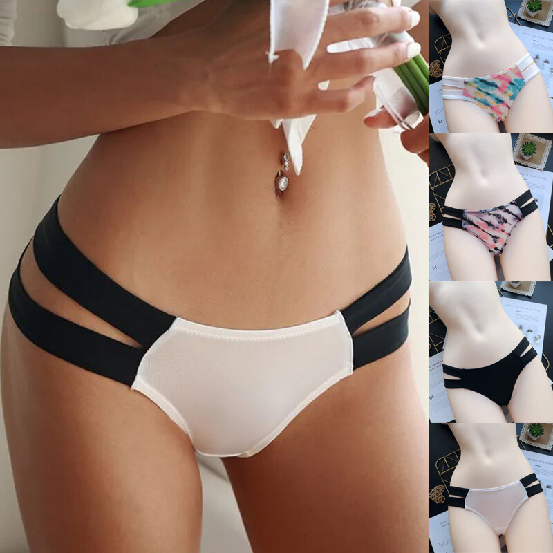 1/4 Pack Lot Womens Panties Underwear Thong G String Bikini Lingeries Brief