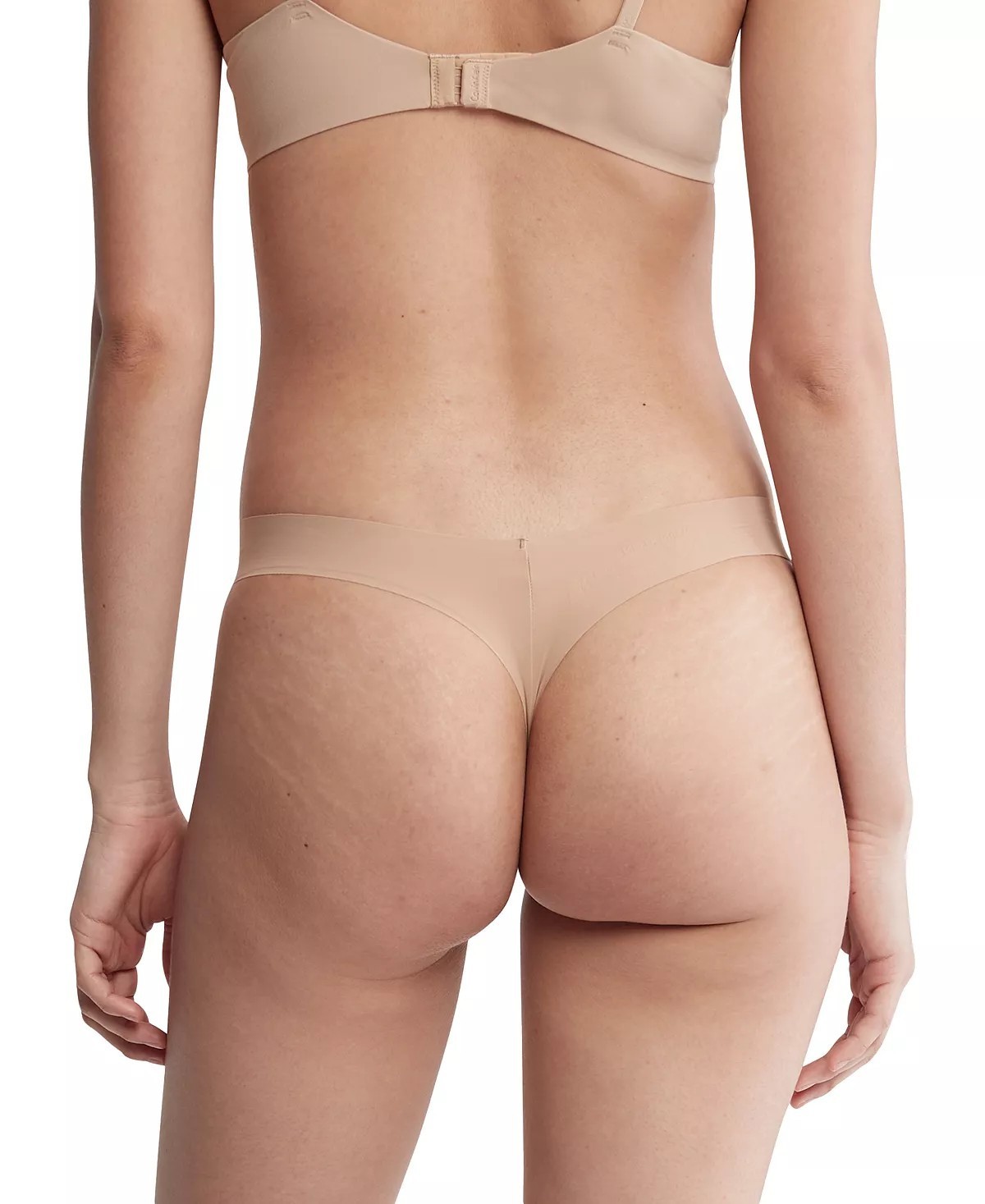 Calvin Klein Thong Chestnut Stretch Nylon, XS