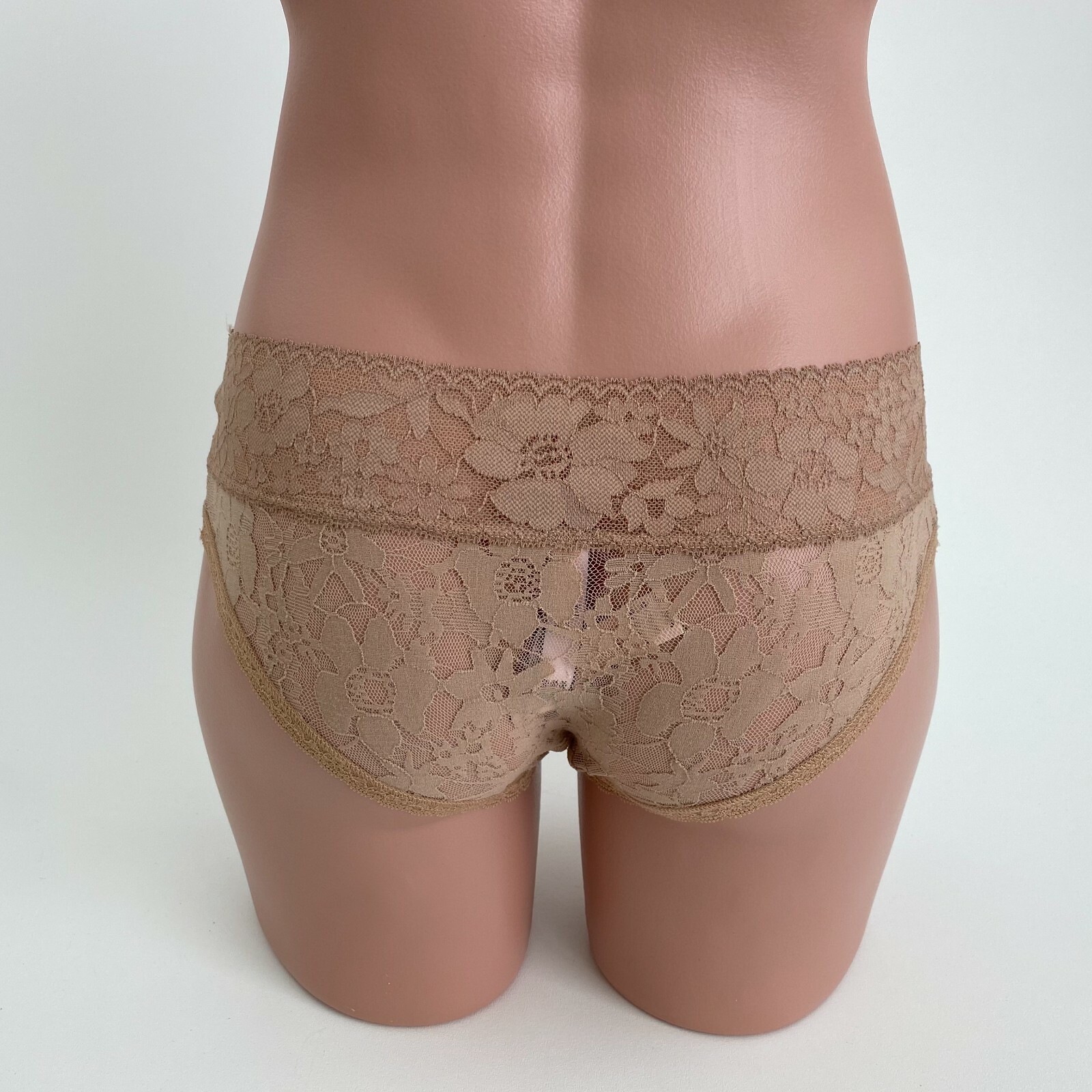 Victoria’s Secret Lace Floral Hiphugger Hipster Panties Brown Size S NWT