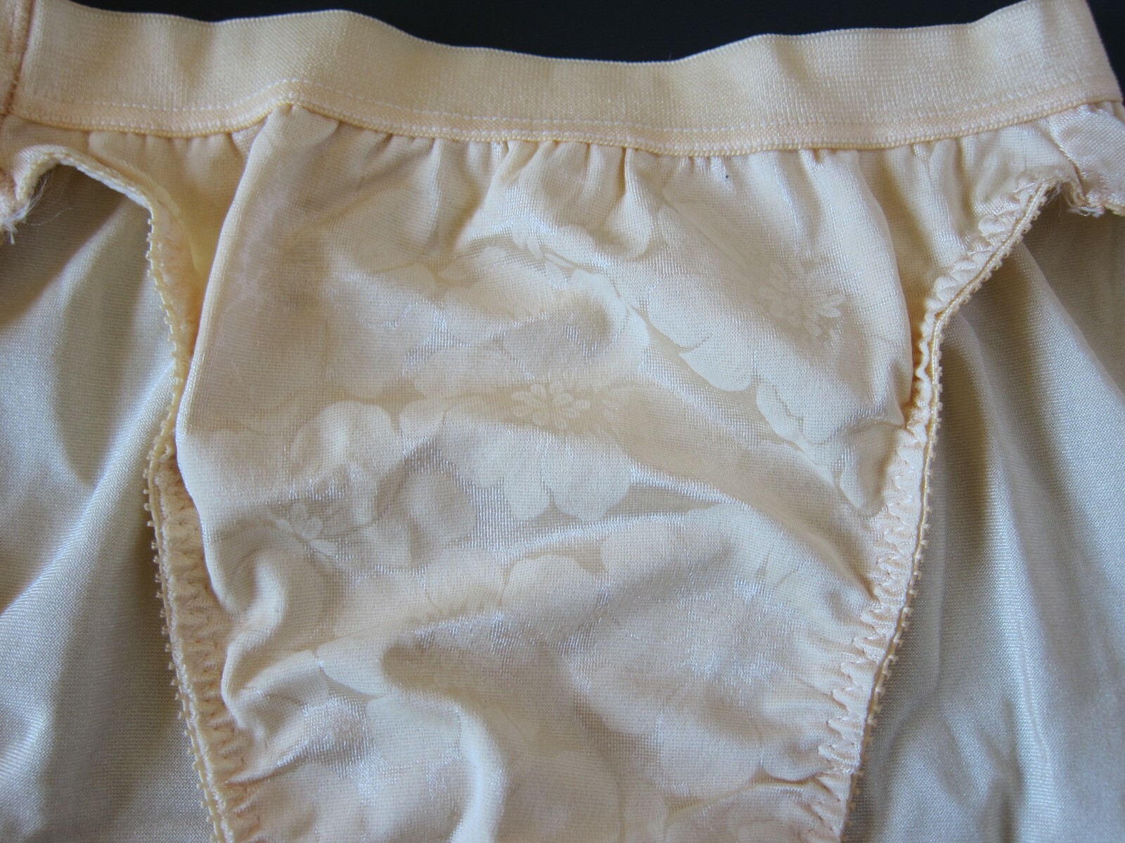 Victoria’s Secret VINTAGE 80s Gold Label Antron Nylon Satin-y Brief Panty SMALL