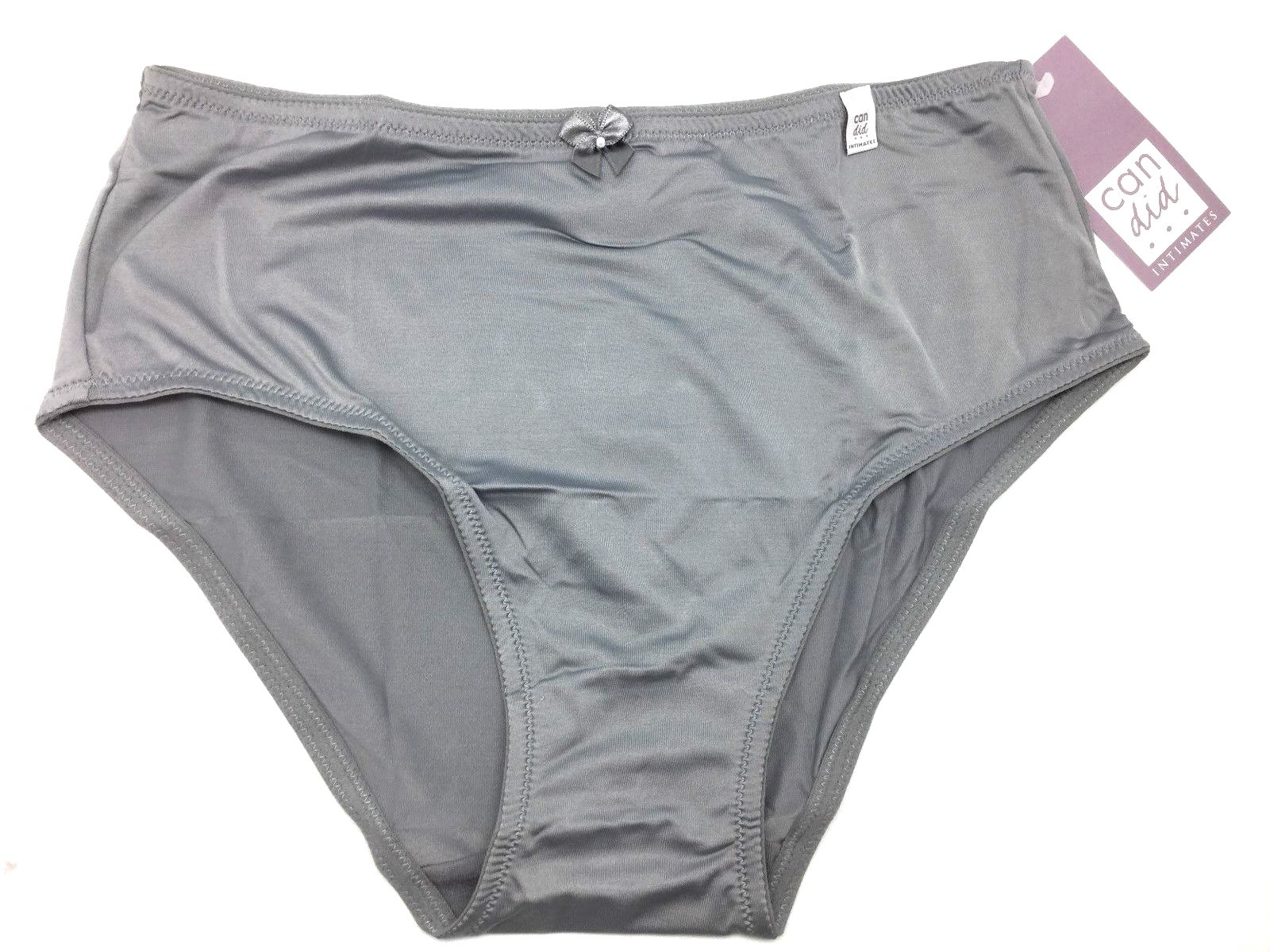 Candid Intimates Bikini Panty Back To Basics Hi Cut Brief Sexy Panties Pewter Gr