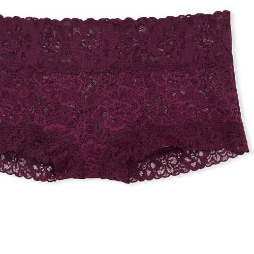 M L Raspberry KIR WIne FLORAL LACE THE LACIE Victorias Secret SHORTIE Pantie