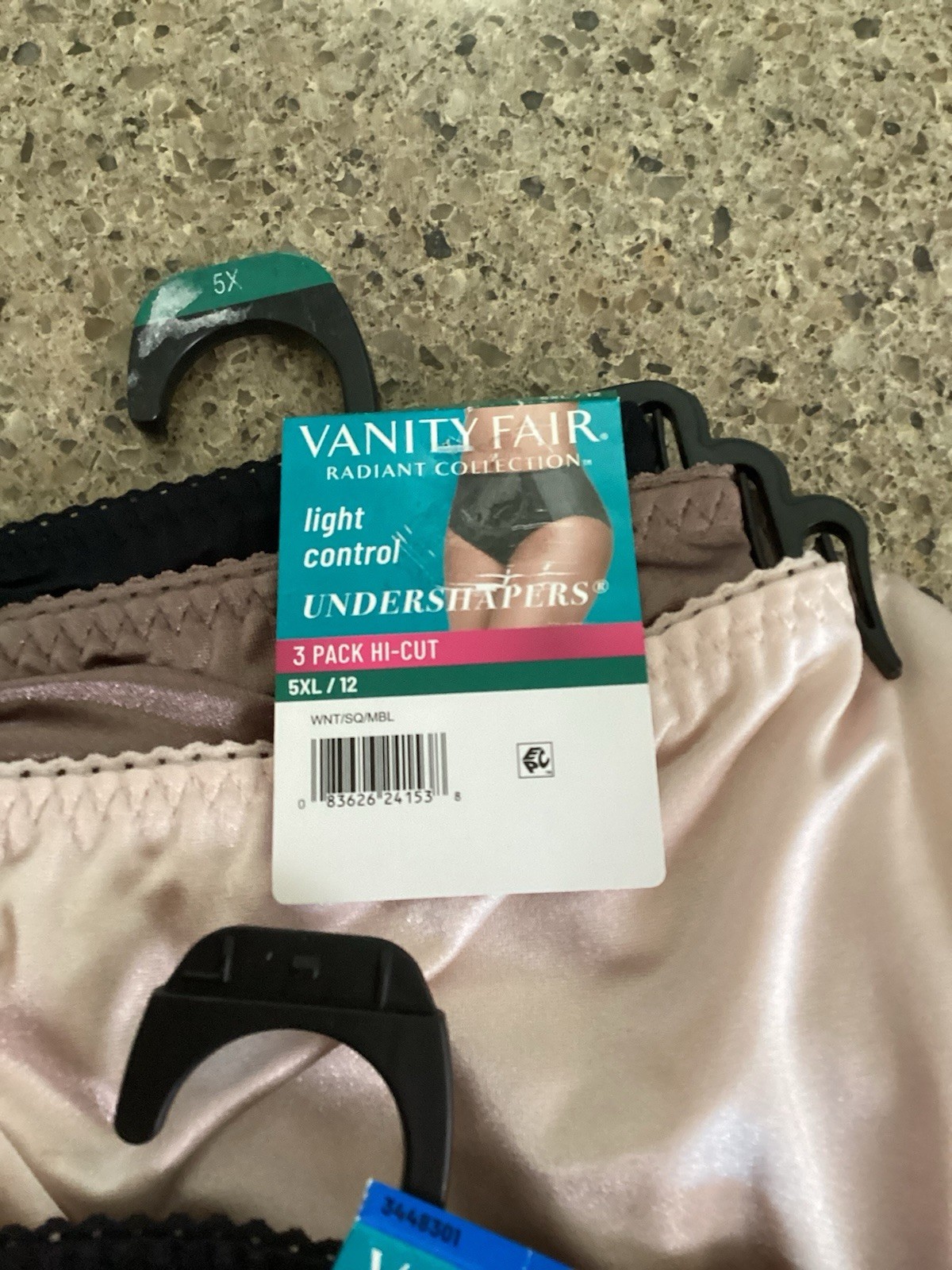 Vanity Fair 9 Pairs Hi-CUT UNDERSHAPERS light control Panties 5XL / 12 New