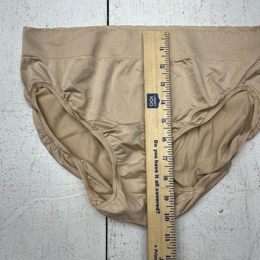Vanity Fair Beige Seamless Hi-Cut Underwear Women’s Size X-Large (8) NEW