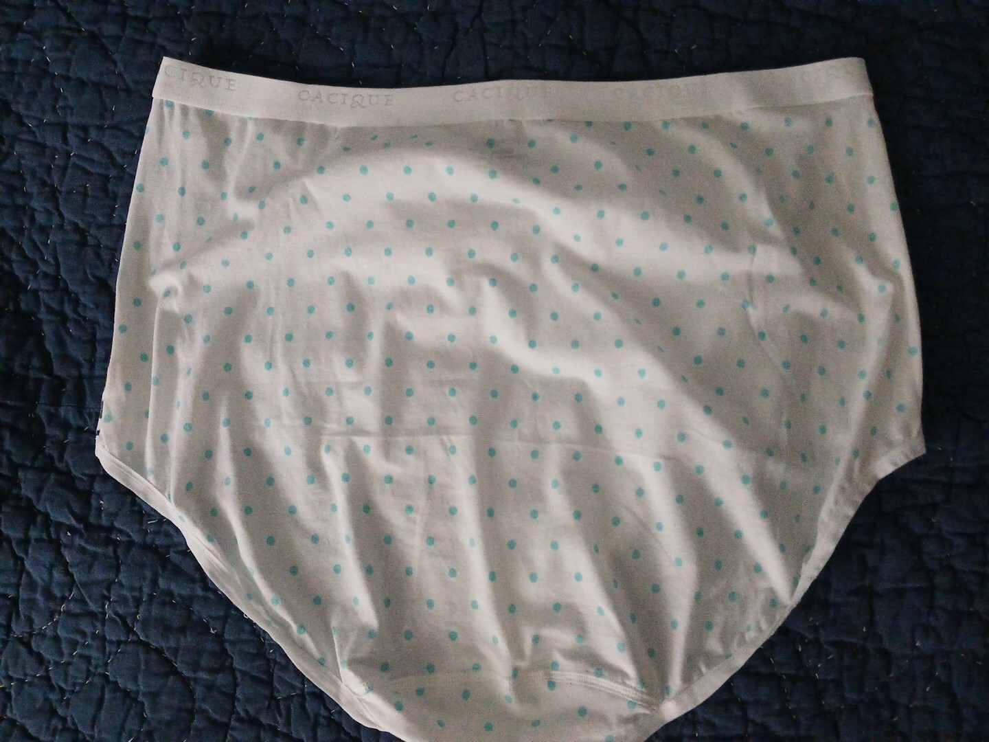 NWOT Cacique Cotton Sz18/20 High Waist Brief Multicolor Polka Dot Floral Panty