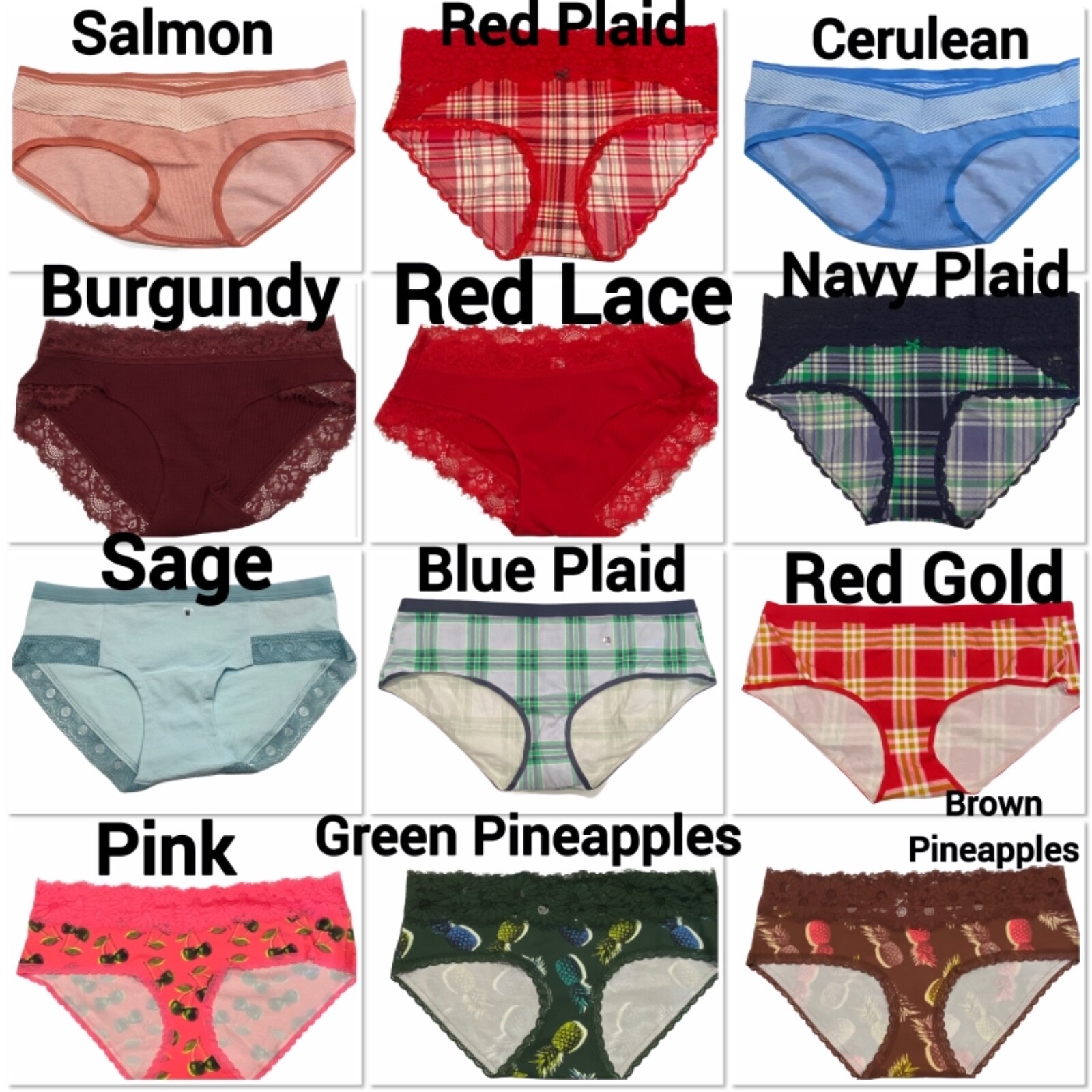 NWT AERIE Boybrief Boyshort Panties/Underwear Sz XS-S-M-L-XL-XXL Assorted Colors