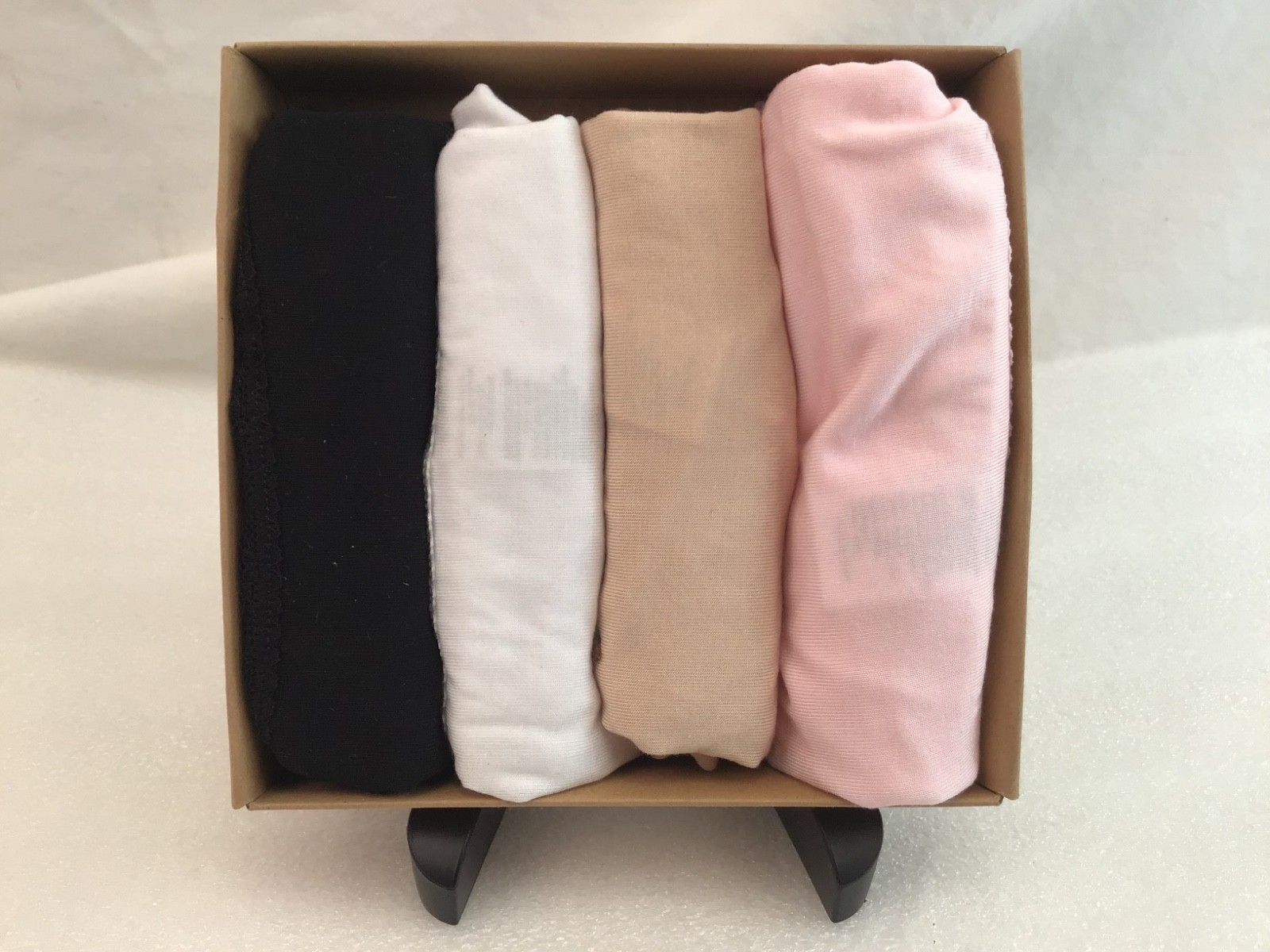 SET 4 STRIPE & STARE KNICKERS PANTIES 4KNBASCMUL SUPER SOFT MADE FROM BEECHWOOD