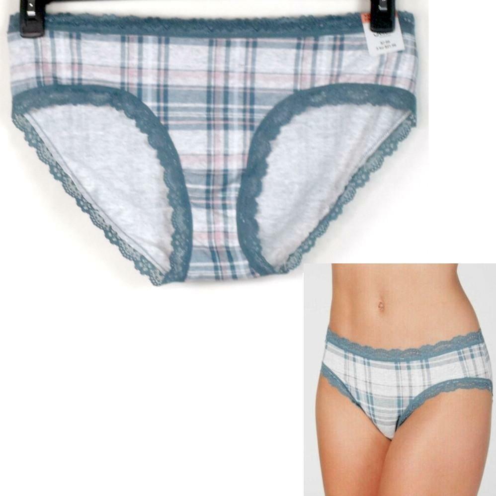 Jenni Cotton Blend Lace Trim Panty Fall Plaid Size 3XL New