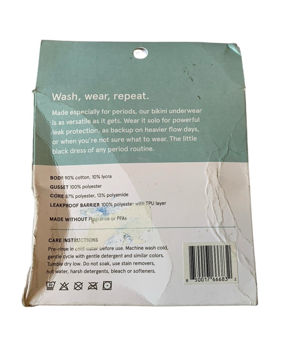 NIB LOLA Washable Period Underwear – BIKINI CUT – SIZE XS