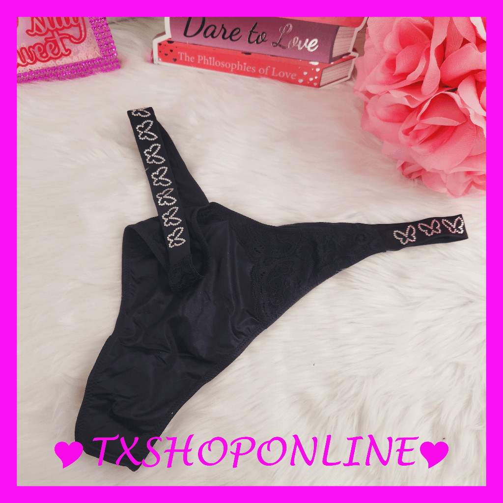 {Victoria’s Secret} brazilian panty bling butterfly NWT