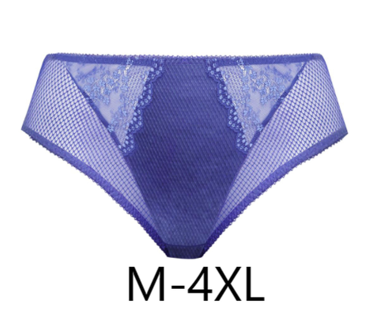 Elomi Charley High Leg Brief Panty#4386 Sizes Med- 4XL Ultramarine NWT$29