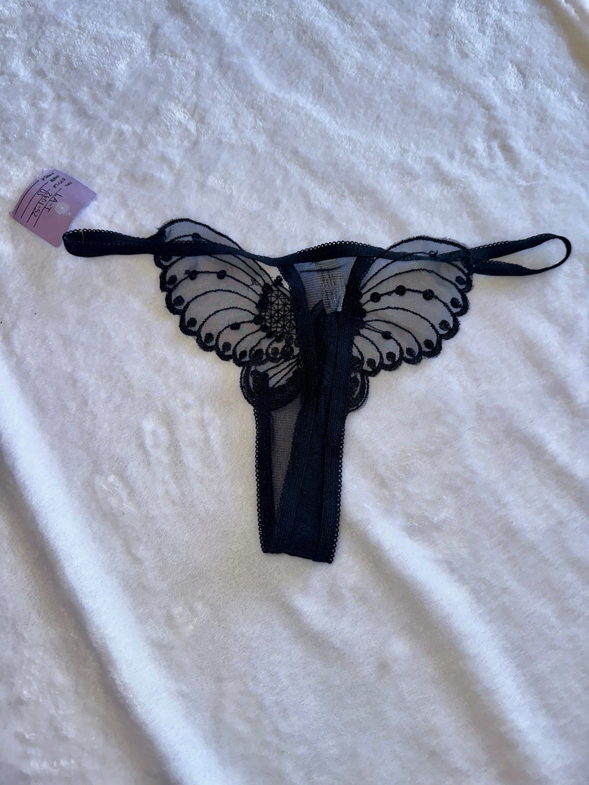 Leg Avenue Sequined Butterfly Thongs – One Size