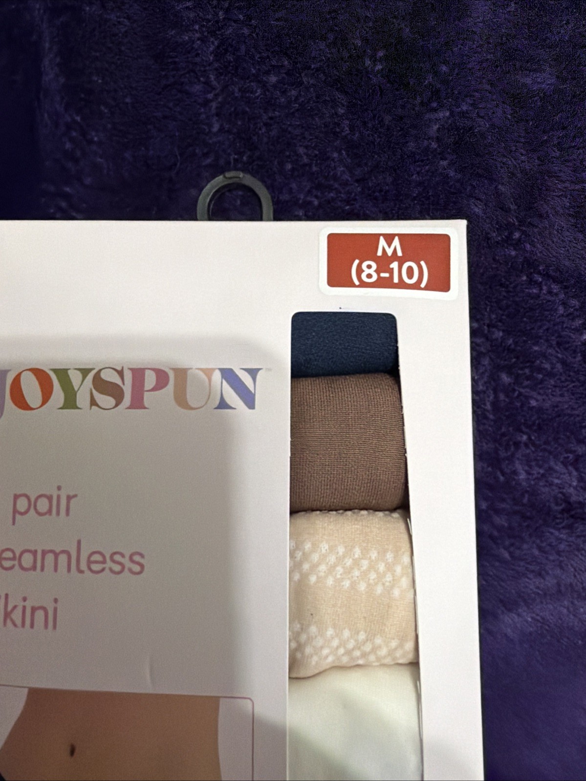 Joyspun Women’s 6 Pair Seamless Bikini M (8-10) NWT Super Soft Lined Gusset