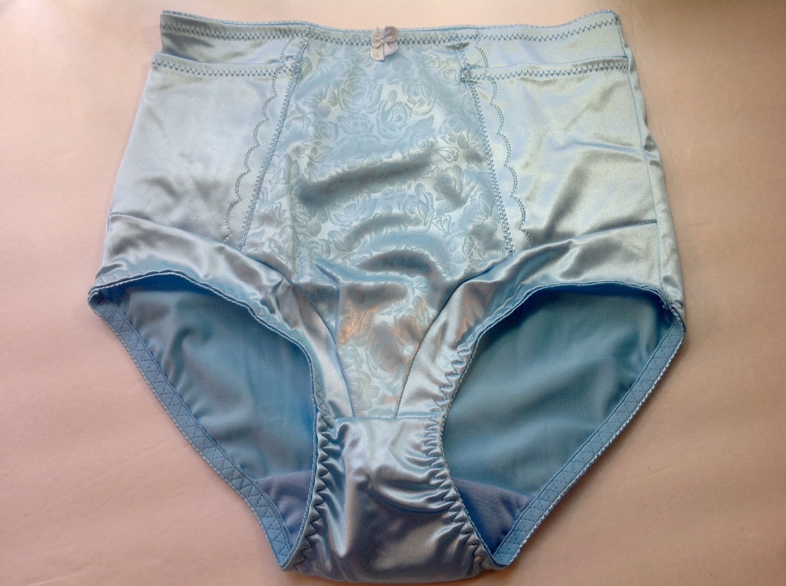 Women Panties,Briefs,Control Panties Ann Diane SZ. XL.Sea Blue Satin