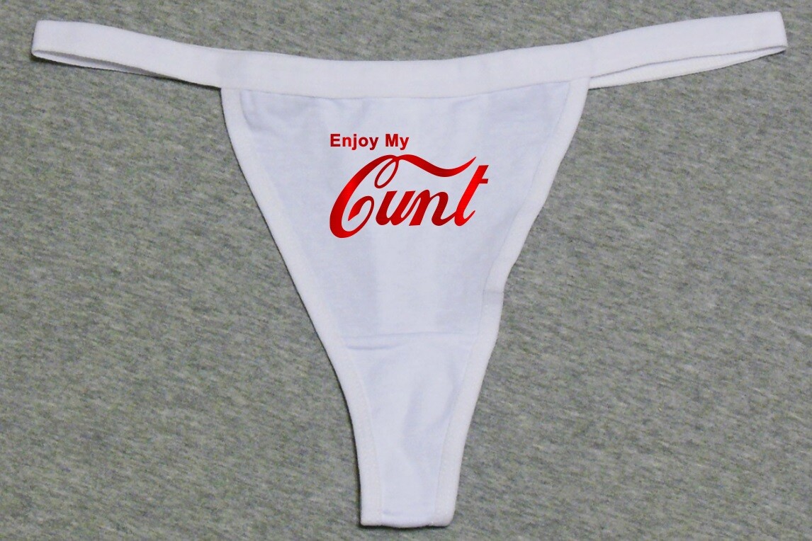 Coca Cola Coke Parody Funny Easter Slut Cosplay Glow In Dark G-String Thong