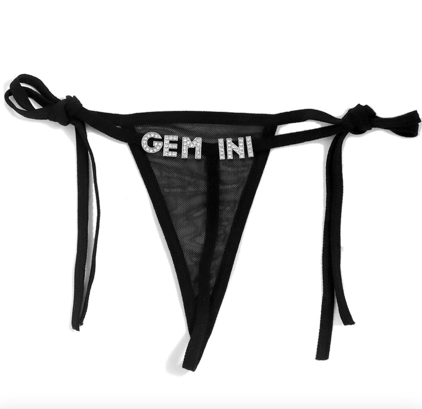 Sexy Women G-string Custom Name Thong Crystal Waist Chain Personalized Panties