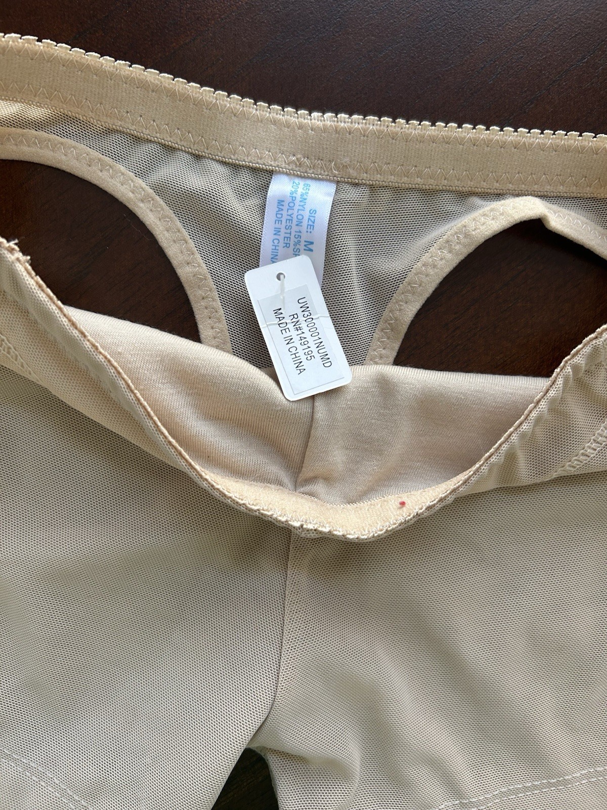 Sexy Breathable Hip Lifting Pants Flat Angle Beautiful Butto(Beige, M)