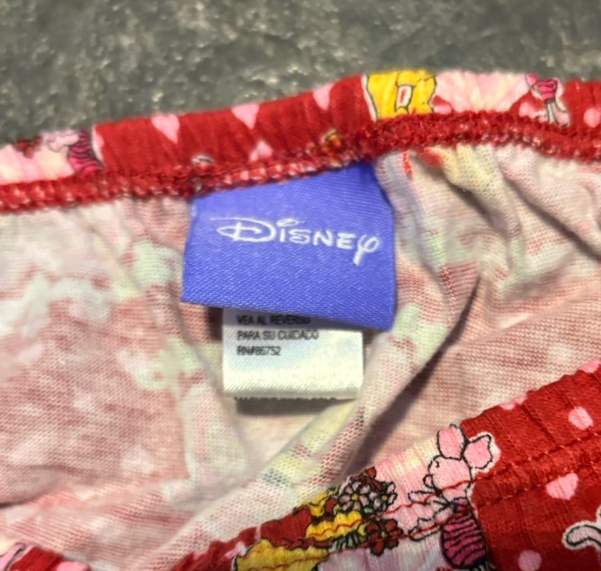2 PairVintage Disney Winnie The Pooh Piglet Panties Hi Cut Women L7 Briefs Cottn