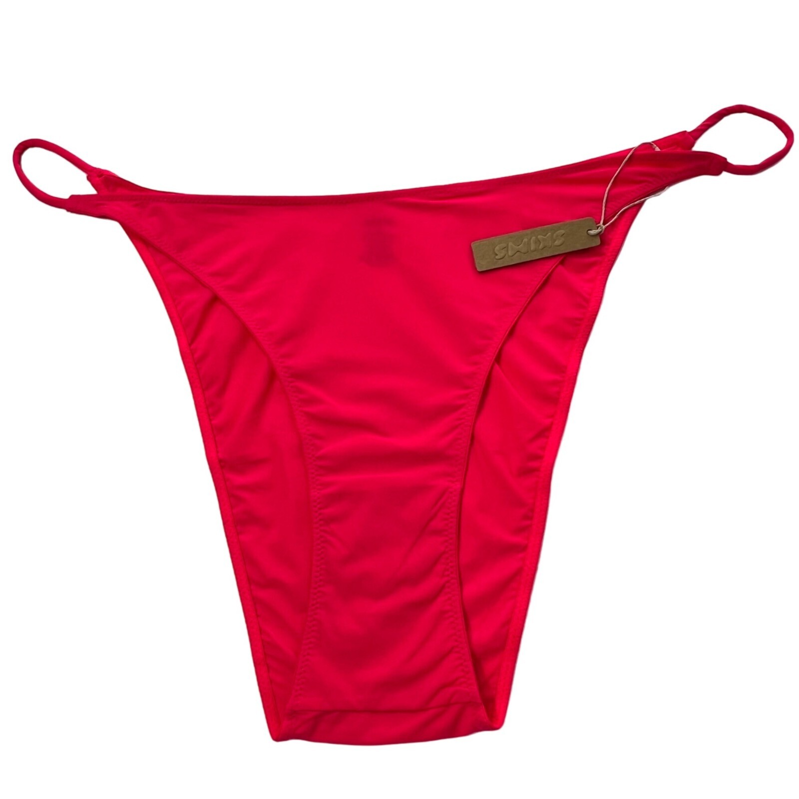 SKIMS Micro Cording V Cheeky Bikini Dark Pink 4X