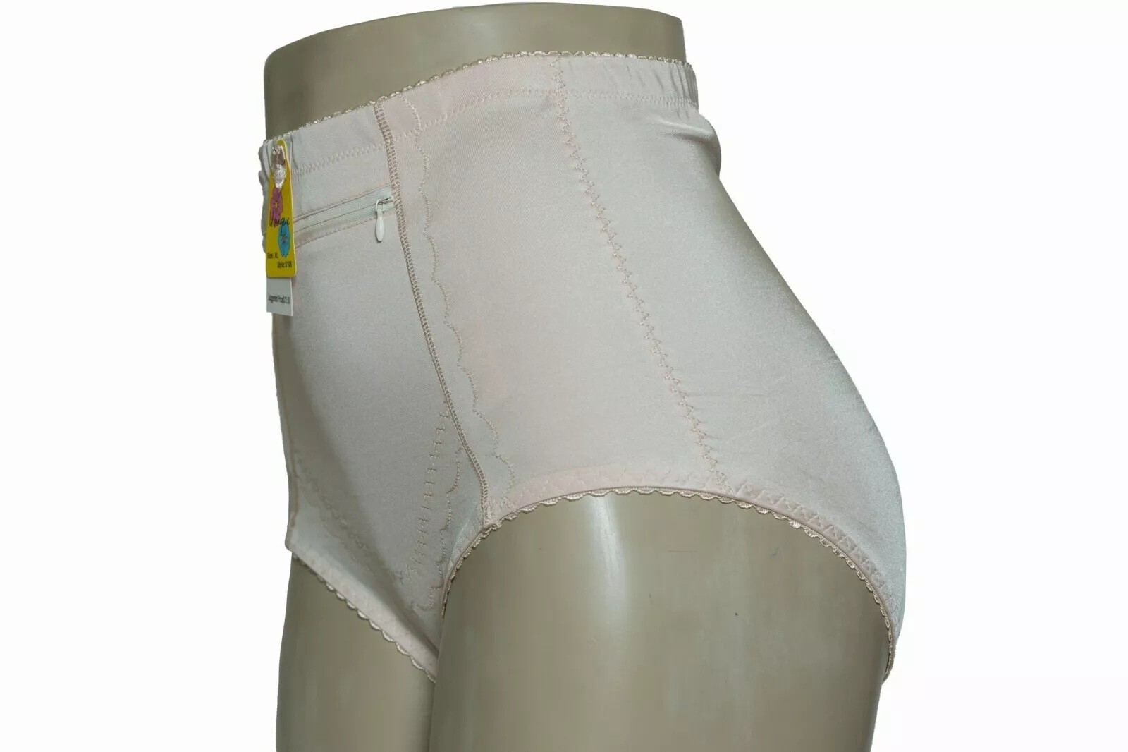 Unique S105 Tummy Control Panties Brief Front Zipper Pocket S M L XL 2XL 3XL 4X