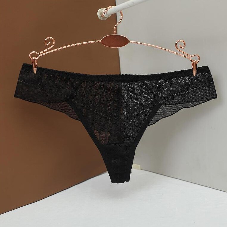 1/6 Pack Lot Women Sheer Panties Thong G-string Underwear See Through Sexy Brief