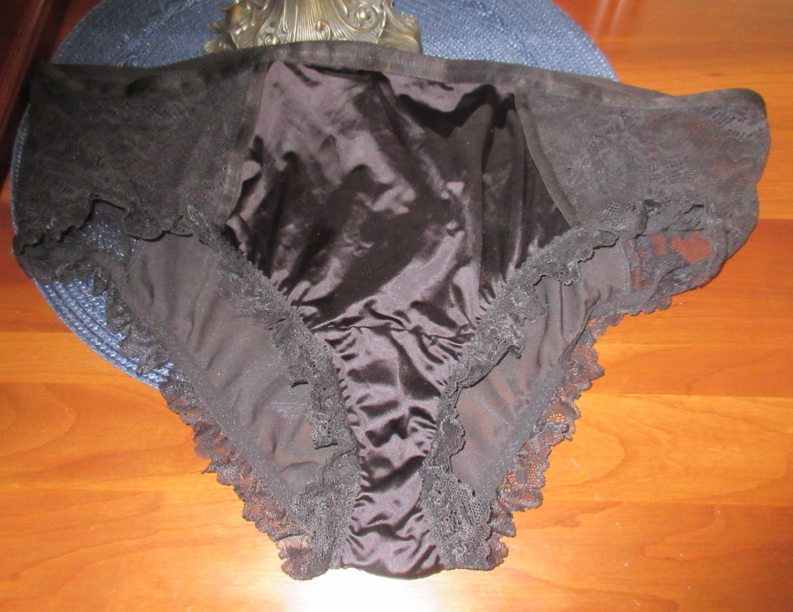 TORRID BLACK POLYMIDE MESH sheer LACE hi leg bikini panties size 2/18/20