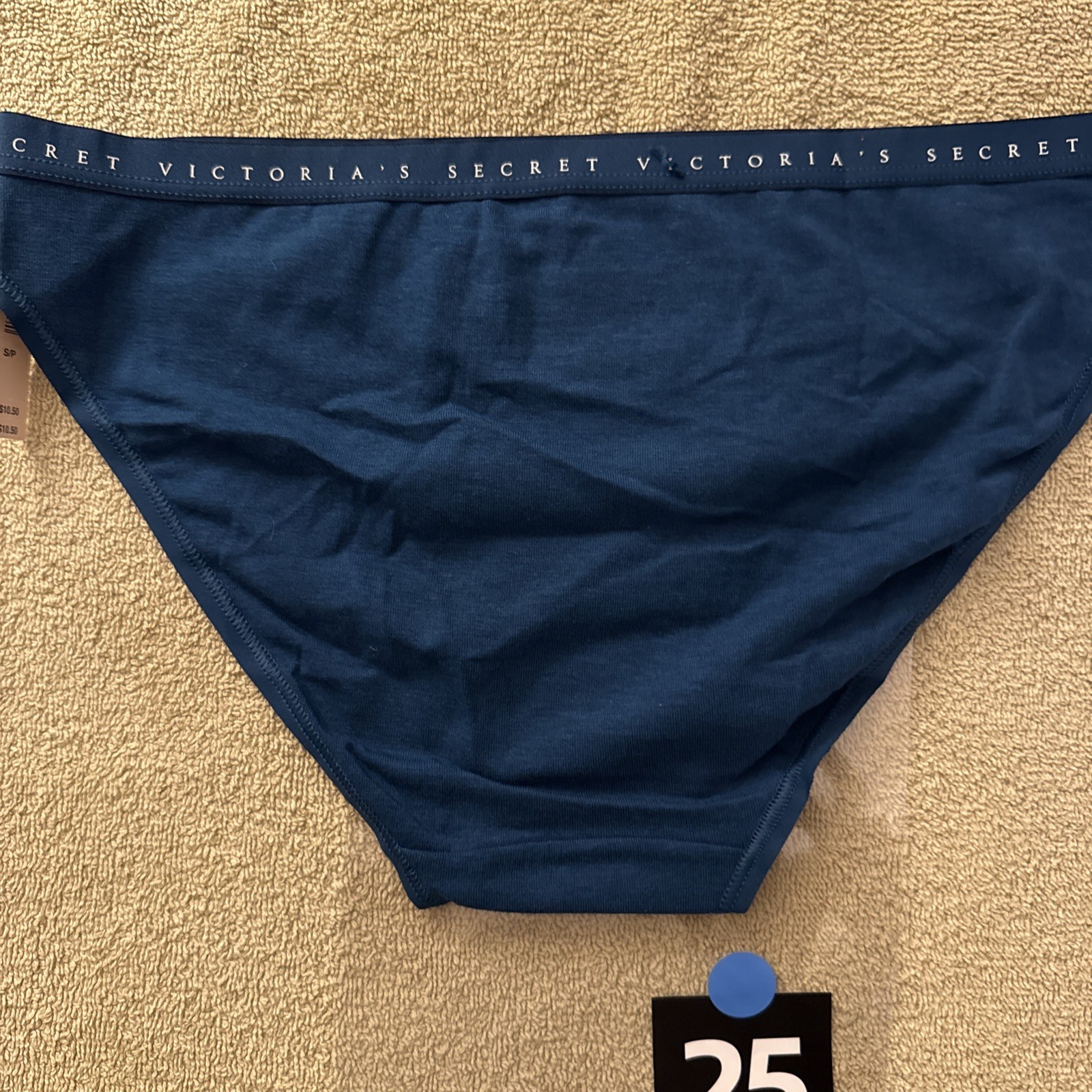 Victoria’s Secret Small, Teal Blue, Snowflake, Cotton Bikini Panties