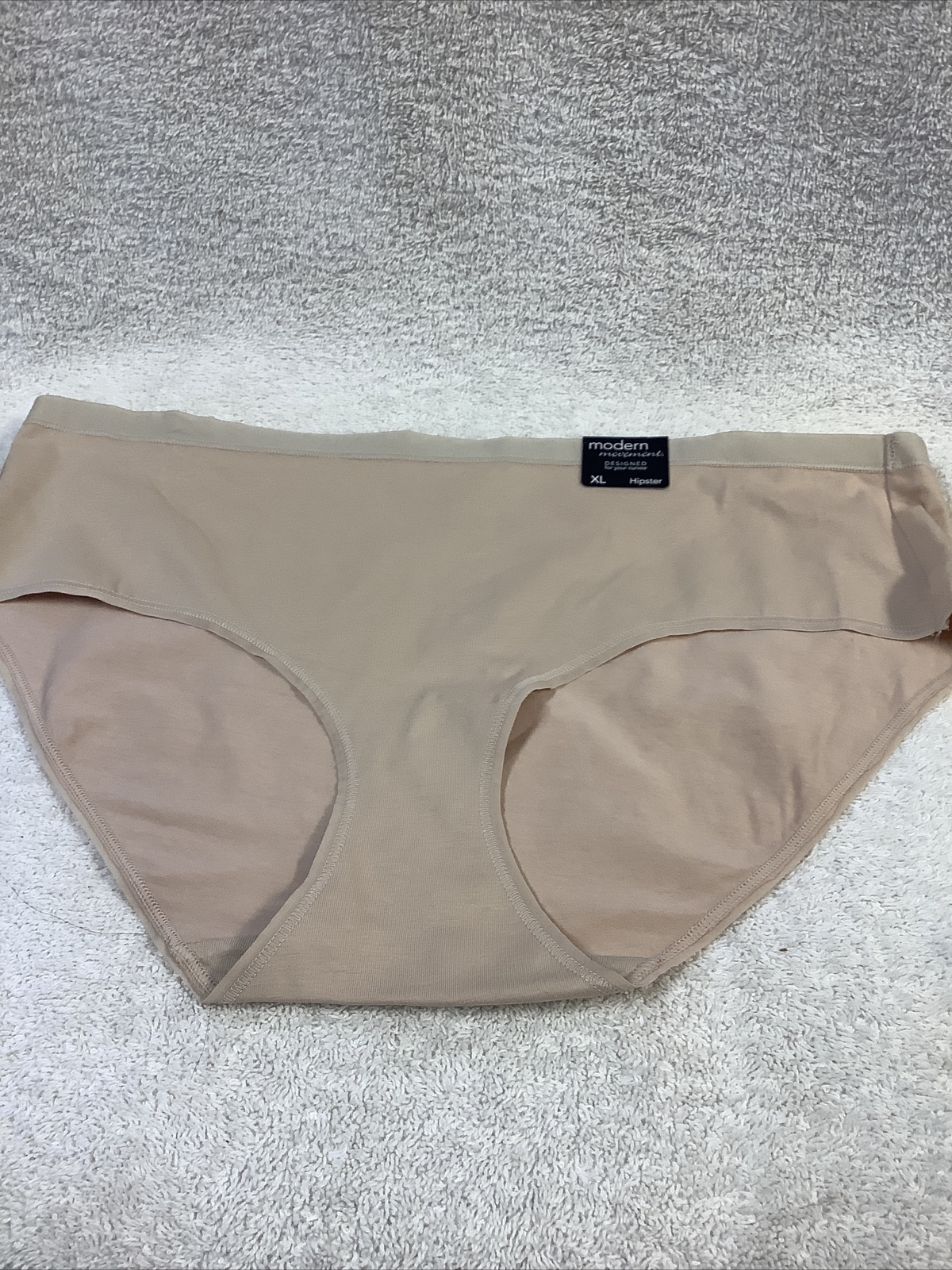 MODERN MOVEMENT HIPSTER BEIGE PANTY 95% COTTON 5% SPANDEX NWT