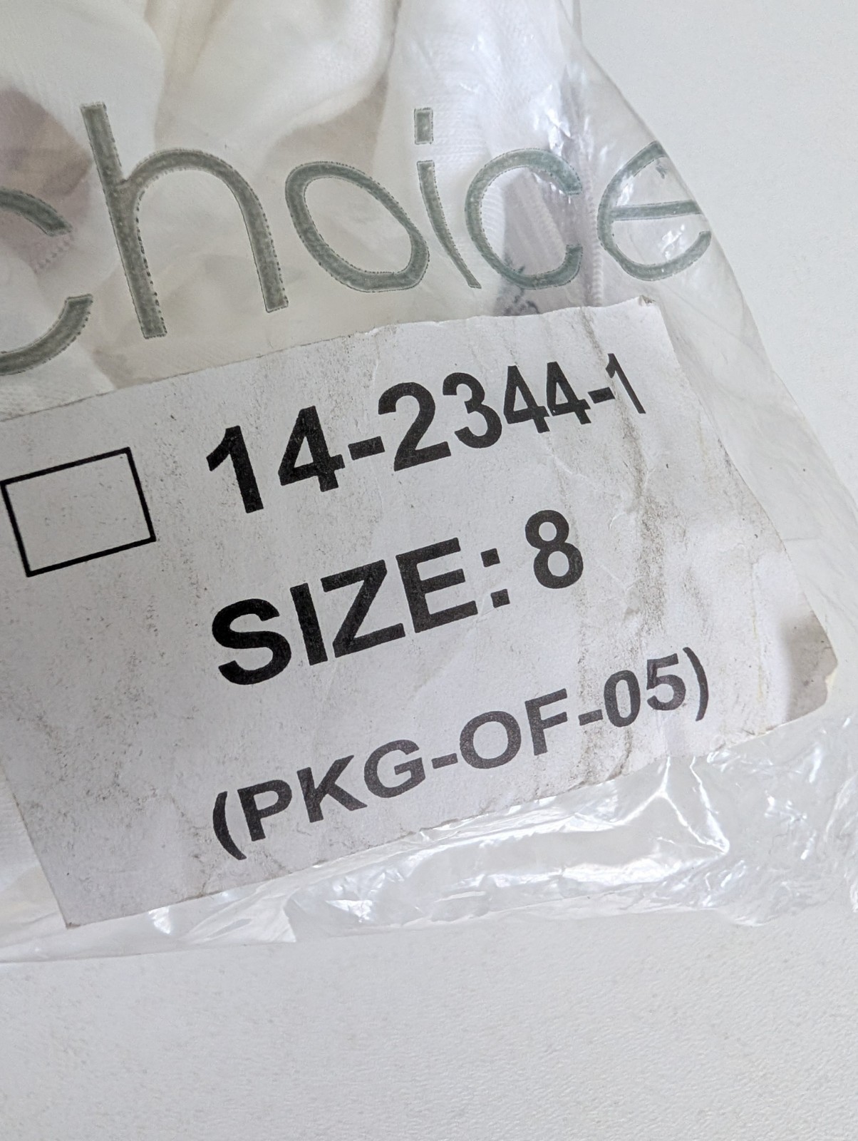 Vintage White Comfort Choice 5 Pair Pack Cotton Brief Panties Size 8 NOS
