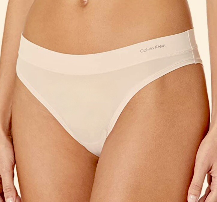 CALVIN KLEIN One Size Microfiber Lt Pink Bikini Panty NEW Womens O/S fits XS-XL