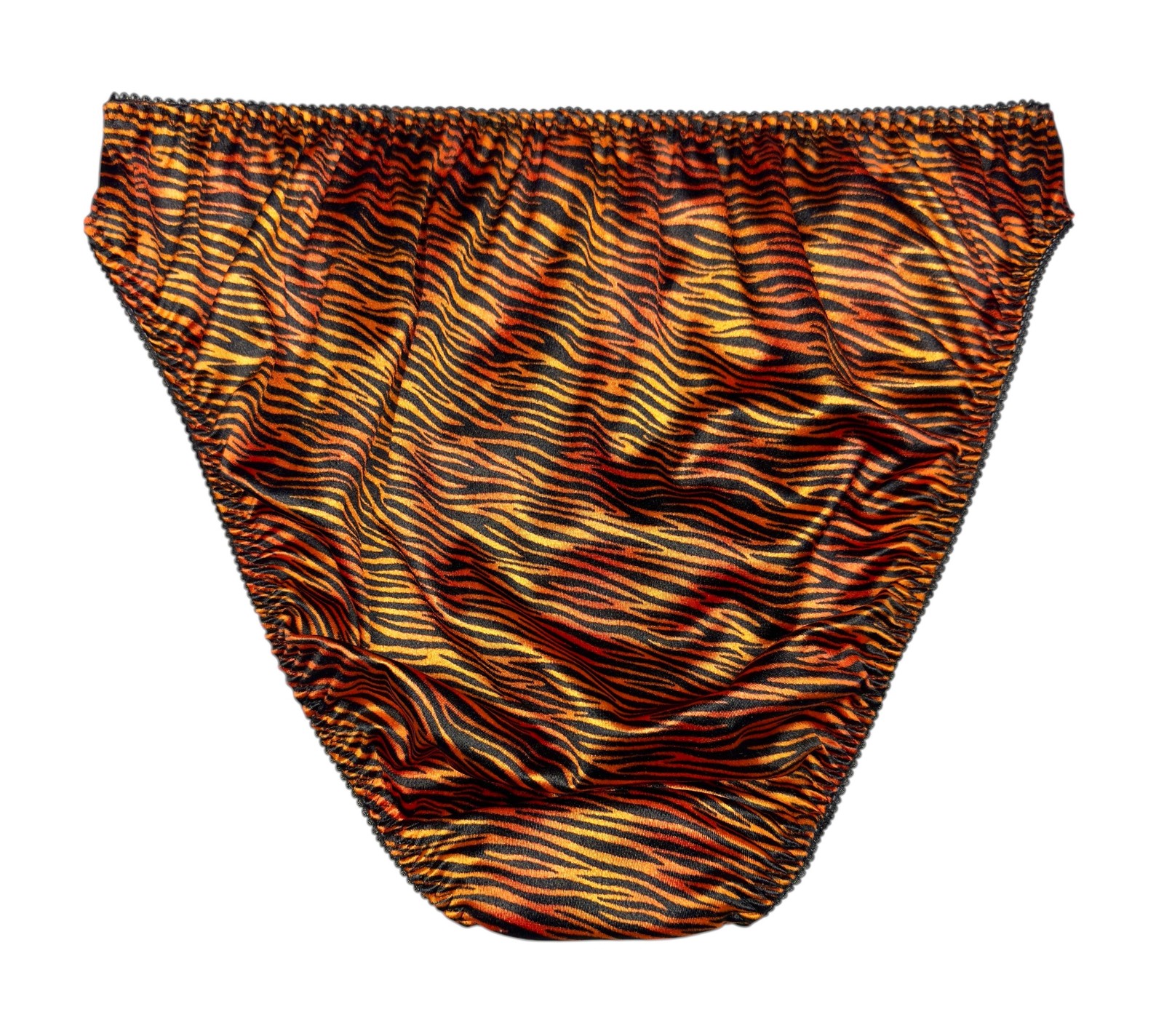 Retro Satin Panty Tiger Print S