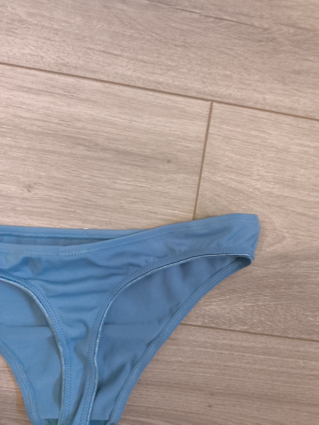 BNWT Deep Teal Blue High Cut Classic Tanga Thong Size 6-8
